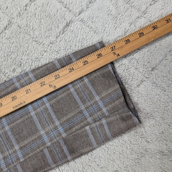 Lauren Ralph Lauren Jacket Mens 50R Gray Blue Plaid Ultraflex Blazer Black Label - Picture 11 of 11